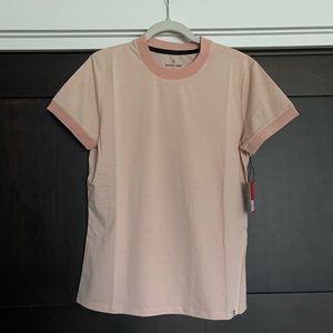 Tommy John Quick Dry Crew Neck T-Shirt Size medium in Evening Sand Blush Pink